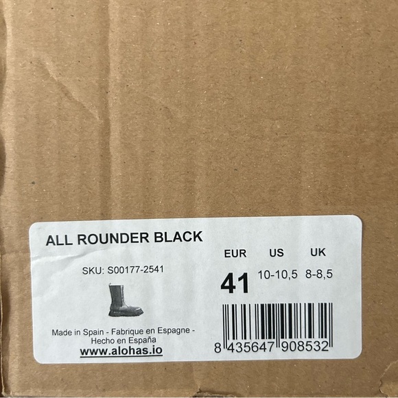 Alohas All Rounder Boots in Black - Picture 7 of 7